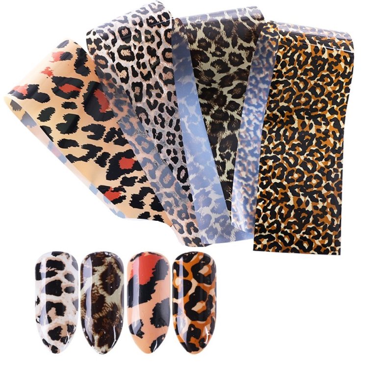 Foil Νυχιών Animal Print Σετ 10τμχ