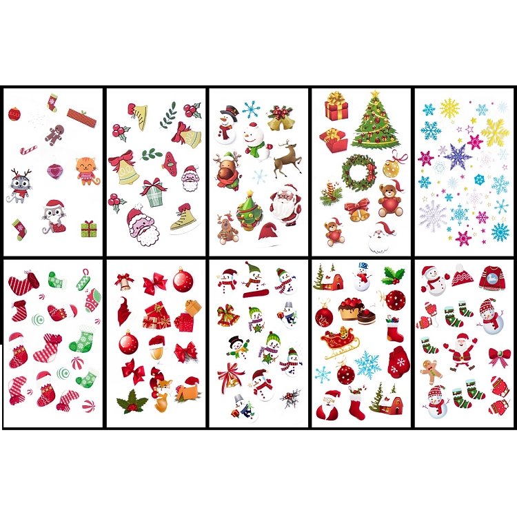 Nail Art Foil Christmas Set 10pcs