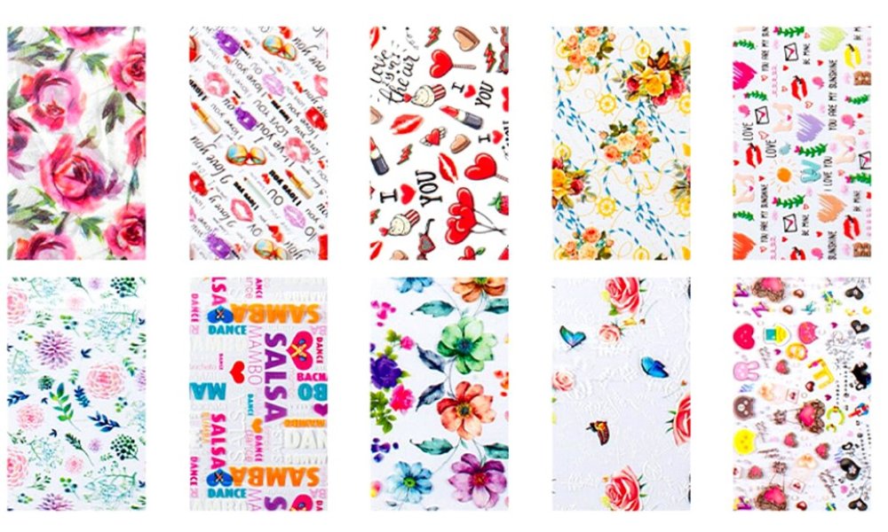 Foil Νυχιών Σετ 10τμχ