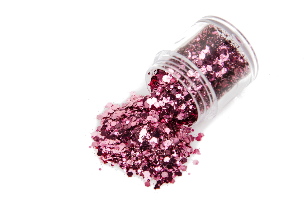 Σκόνη Ροζ Παγιέτα Glitter 10g
