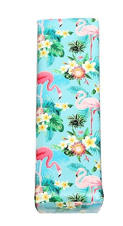Manicure Leather Arm Rest Blue Flamingo