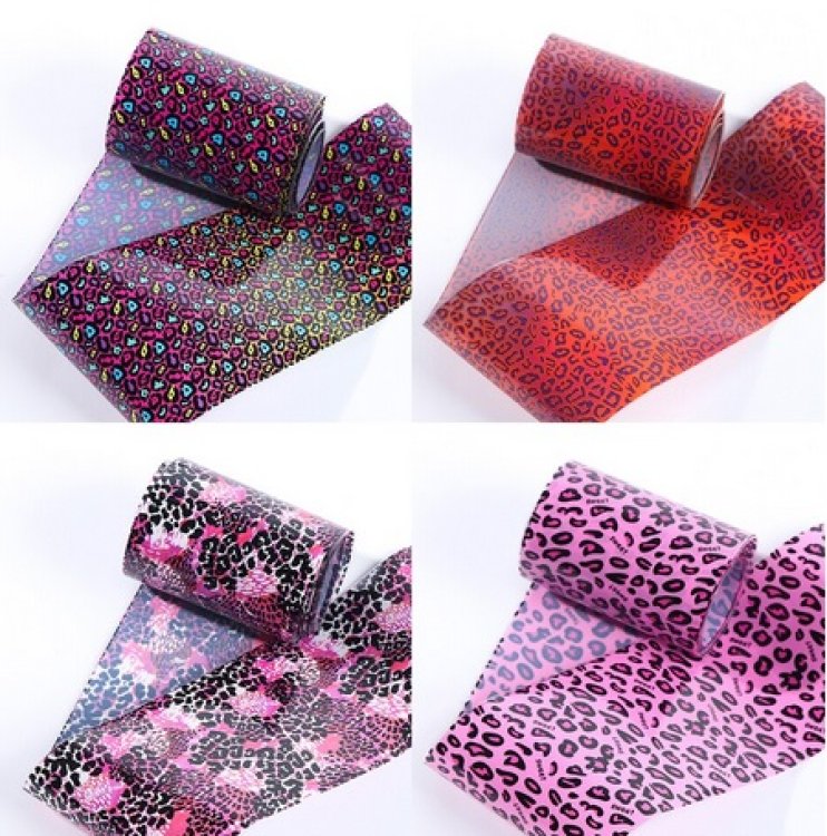 Foil Νυχιών Animal Print Σετ 10τμχ