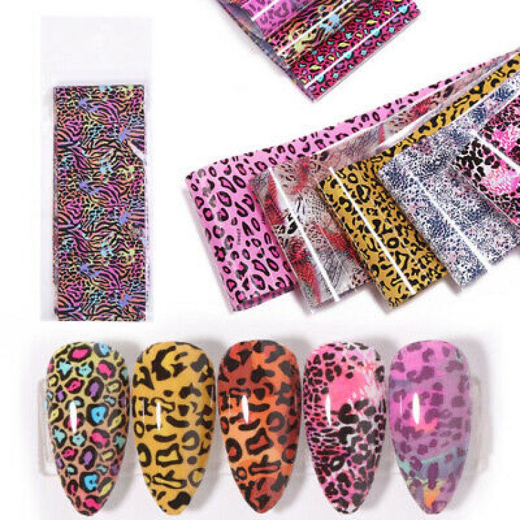 Foil Νυχιών Animal Print Σετ 10τμχ