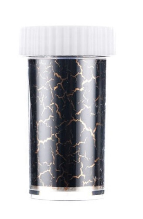 Foil Νυχιών Μάρμαρο Μαύρο