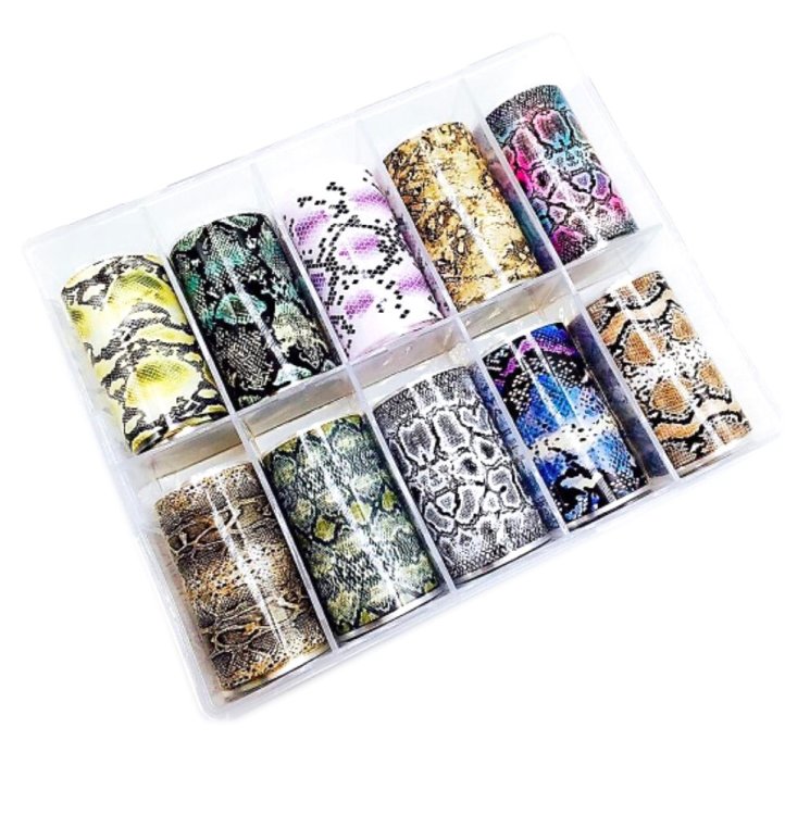Foil Νυχιών Animal Print Σετ 10τμχ