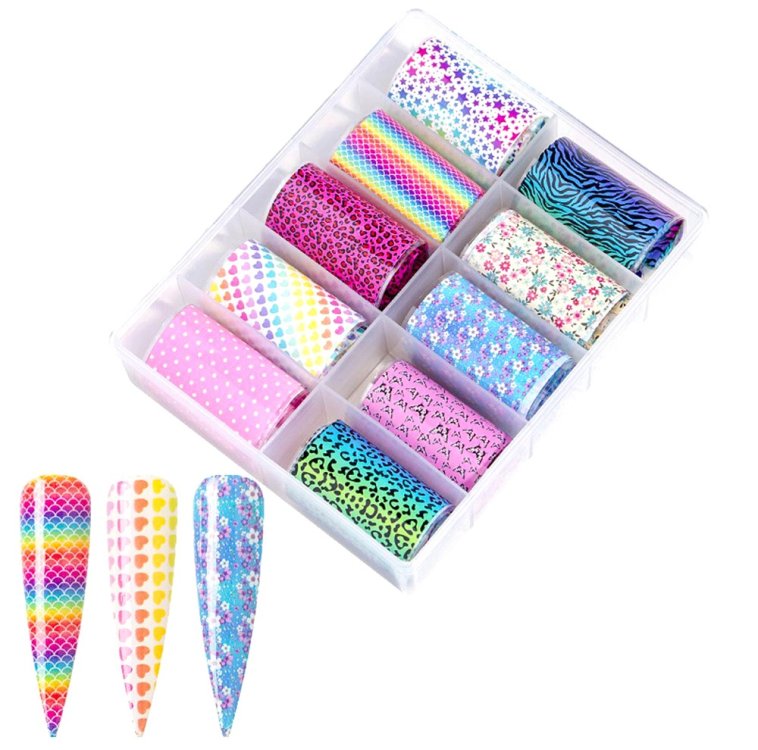 Foil Νυχιών Σετ 10τμχ