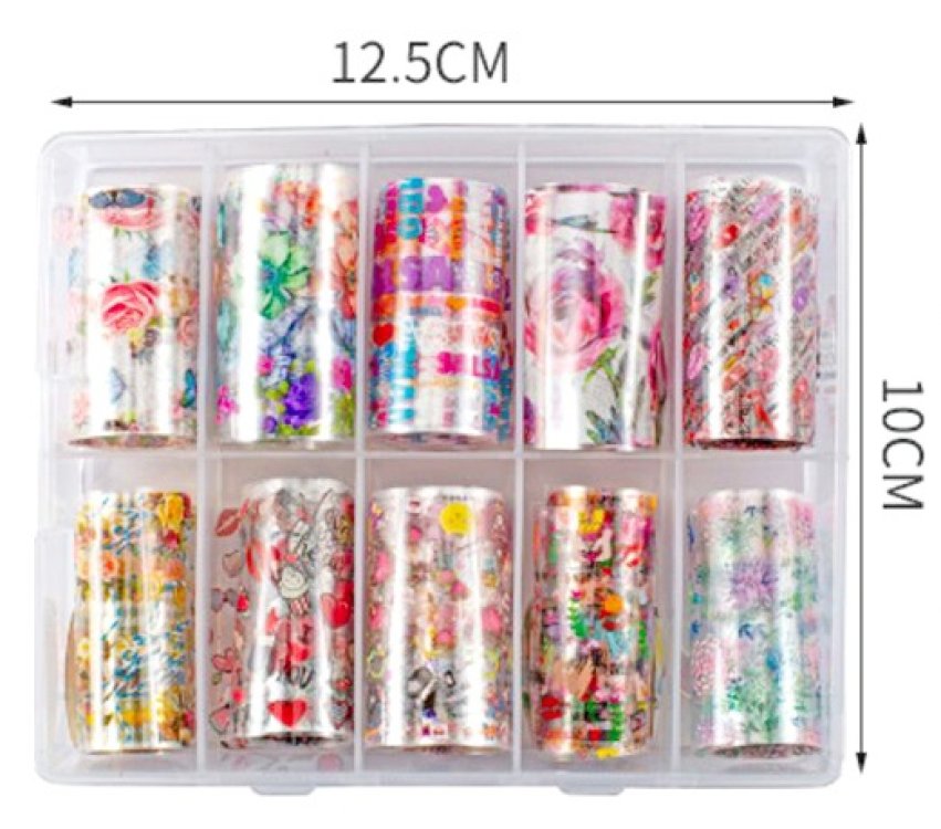 Foil Νυχιών Σετ 10τμχ