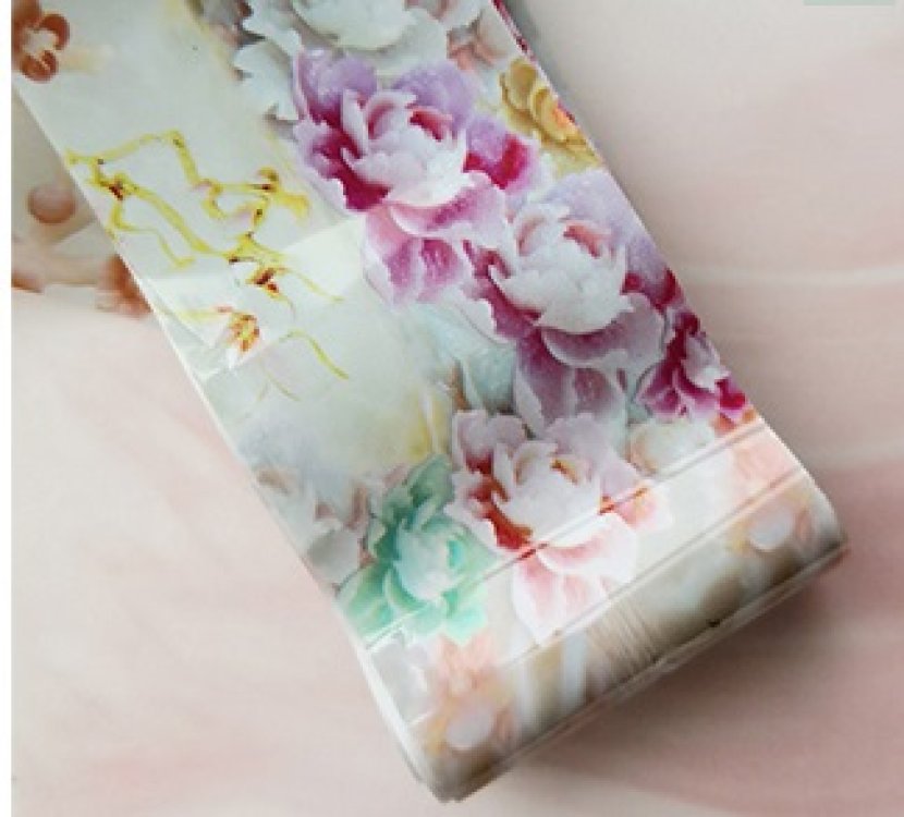 Foil Νυχιών Μάρμαρο/Λουλούδια