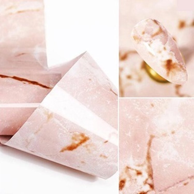 Foil Νυχιών Μάρμαρο Ροζ