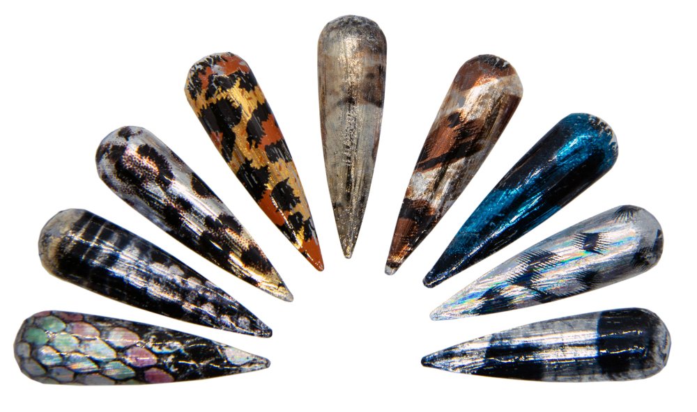 Foil Νυχιών Animal Print Σετ 10τμχ