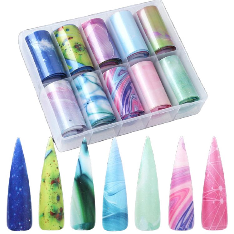 Foil Νυχιών Σετ 10τμχ