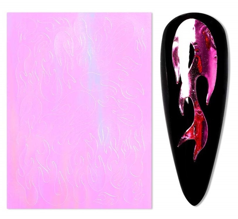 Αυτοκόλλητα Νυχιών Φλόγα