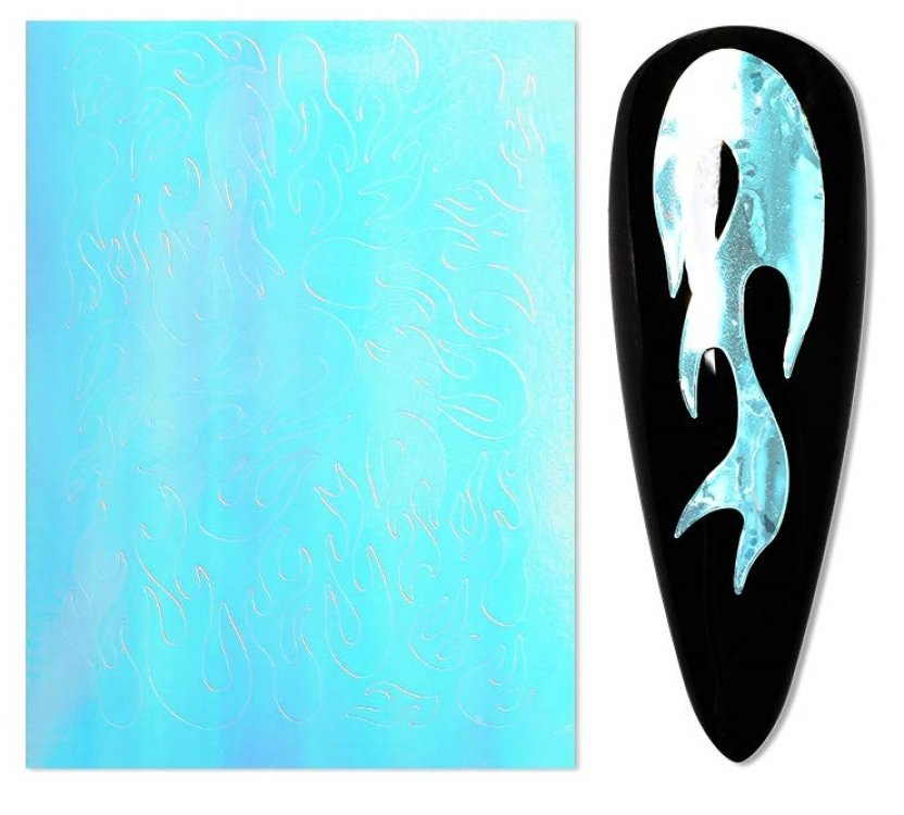 Αυτοκόλλητα Νυχιών Φλόγα