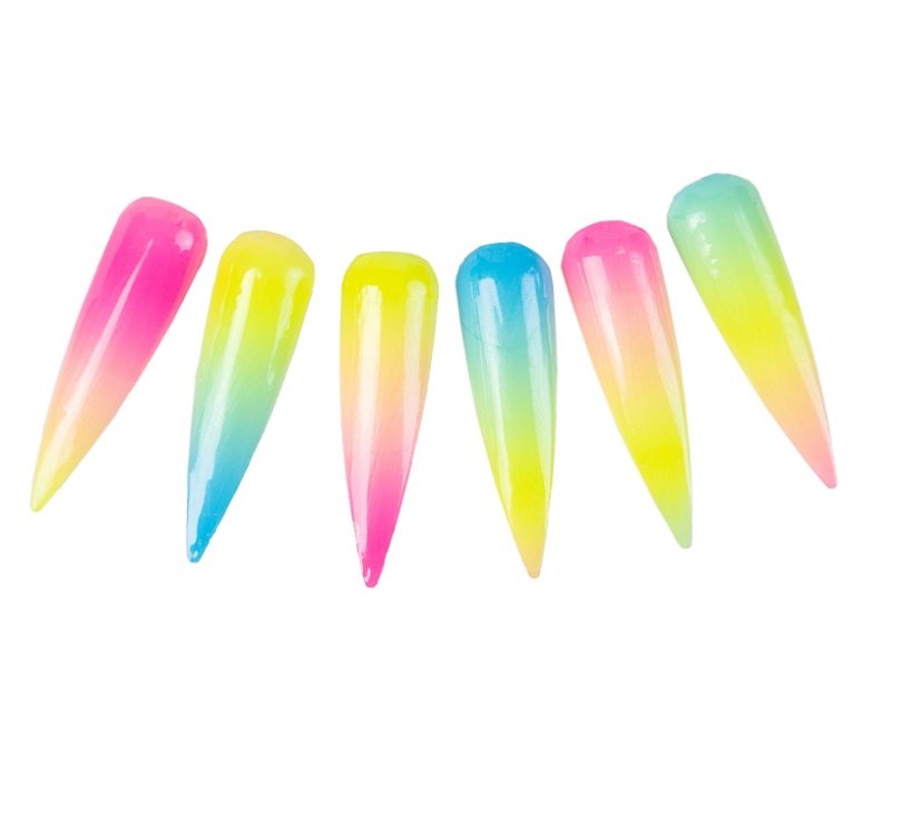 Foil Νυχιών Πολύχρωμο Νεον Σετ 10τμχ