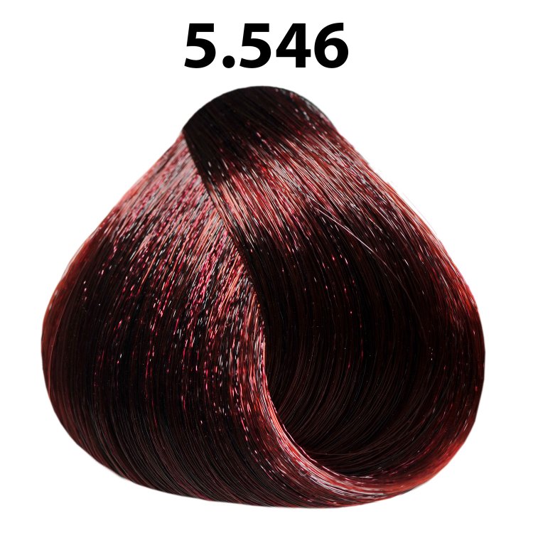 Βαφή μαλλιών Νο 5.546 καστανό ανοιχτό έντονο κόκκινο βιολέ, 100ml