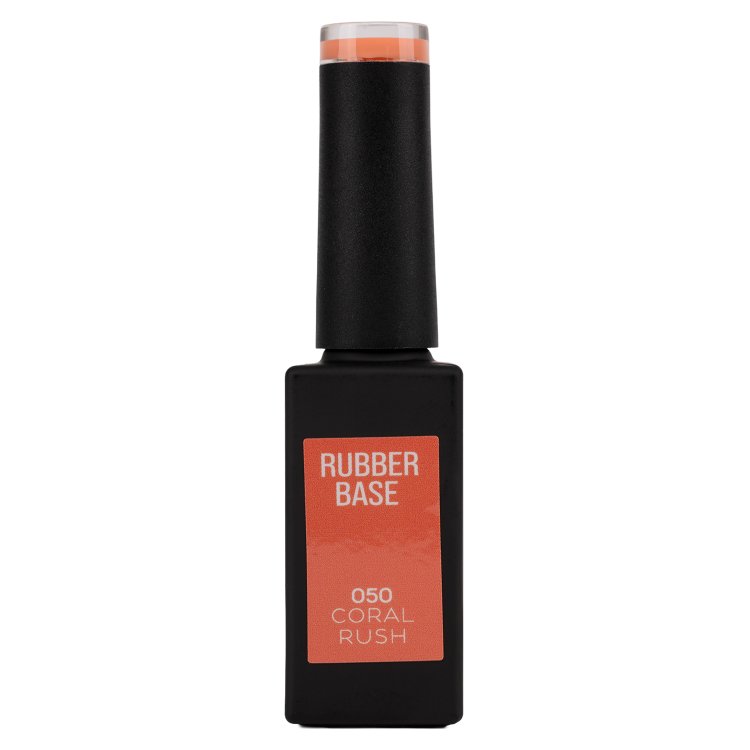 Ημιμόνιμο Βερνίκι Rubber Base Coral Rush No 050 Σομόν 10ml