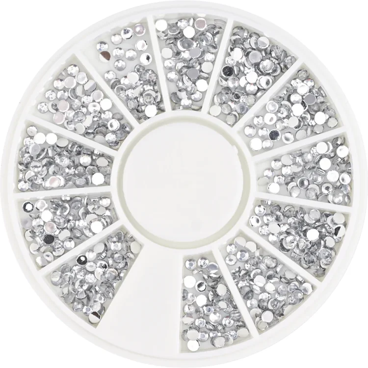 Στρας Λευκό Ασημί 480τμχ