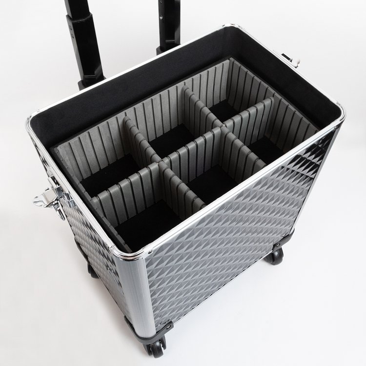 Professional Aluminum Wheeled Beautycase Black