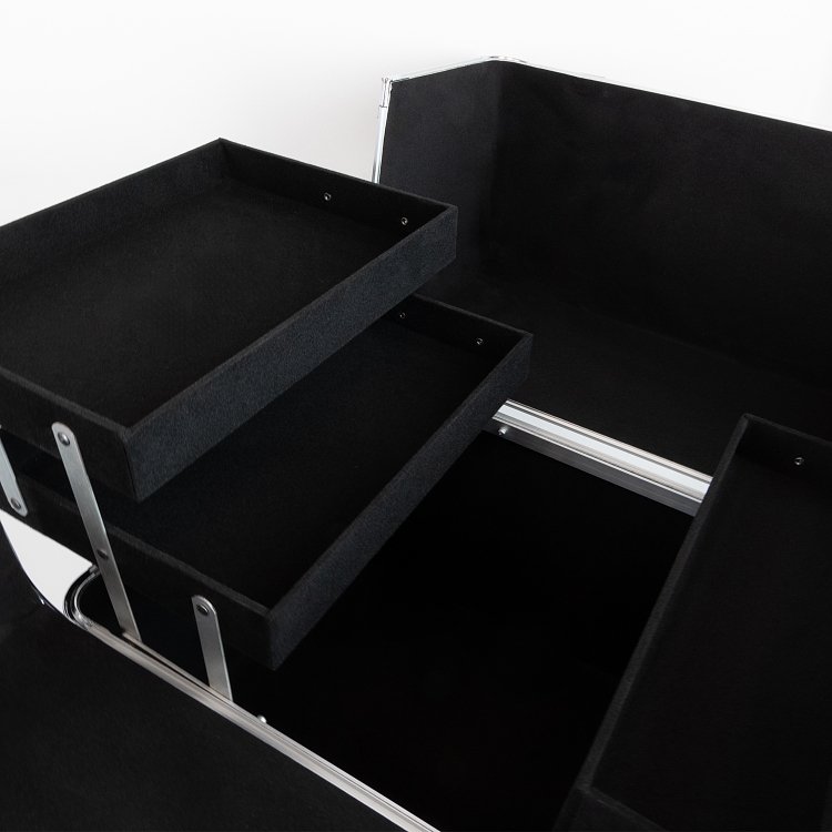 Professional Aluminum Wheeled Beautycase Silver
