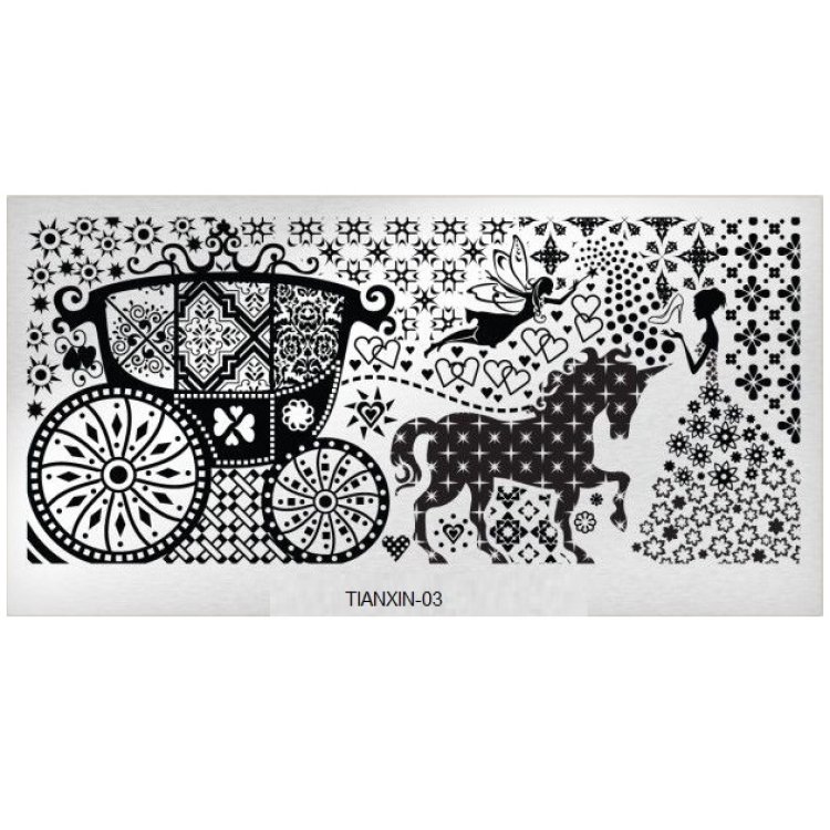 Stamping Schablone 12cm x 6cm