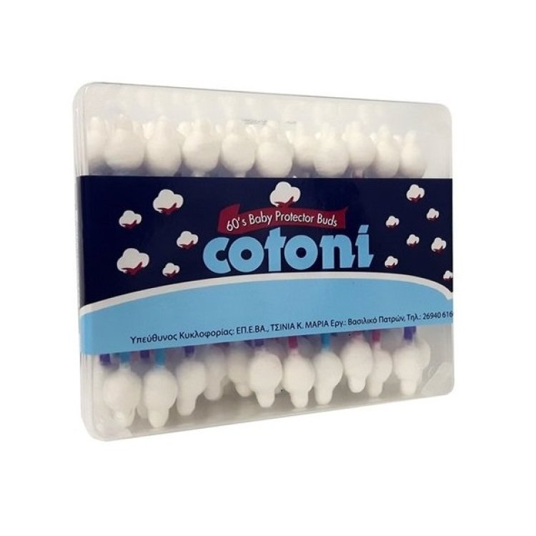 Kinder Wattestabchen Bunt 100St