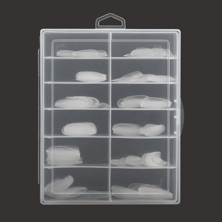 Νύχια Tips Gelly Oval Medium Διάφανο Κασετίνα 100τμχ