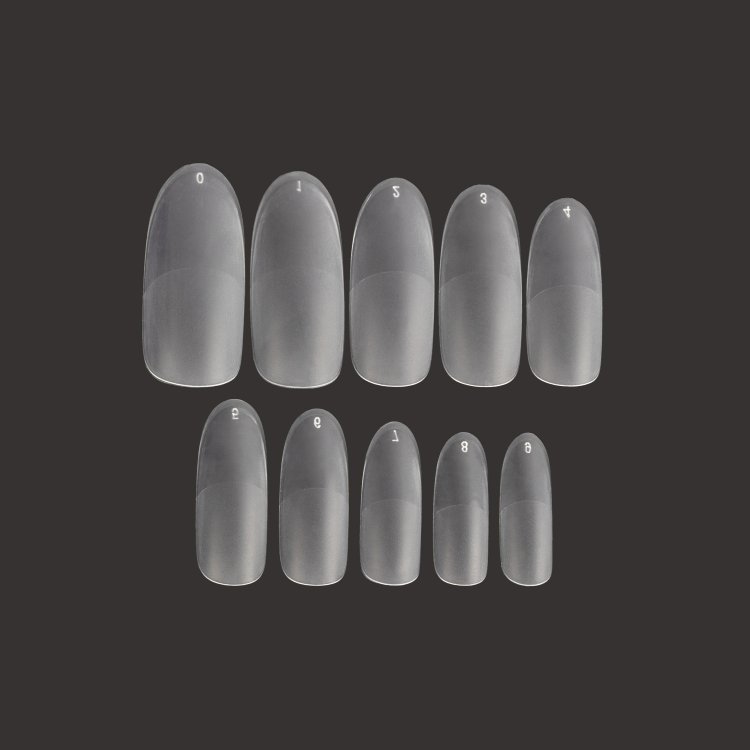 Νύχια Tips Gelly Oval Medium Διάφανο Κασετίνα 100τμχ