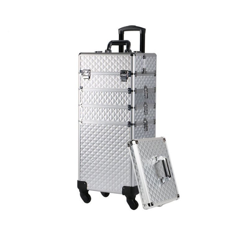 Επαγγελματική Βαλίτσα Αλουμινίου Τροχήλατη Ασημί– Μικρή Φθορά στο Εσωτερικό