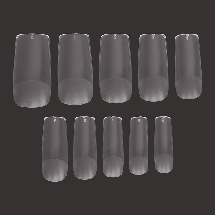 Christian Artesio Gelly Tips Squoval Medium Clear in a case of 100 pieces for a natural manicure.