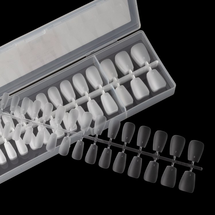 Νύχια Press-On Nail Gel Tips Πολύ Λεπτά Coffin Short Διάφανα 240 τεμ.