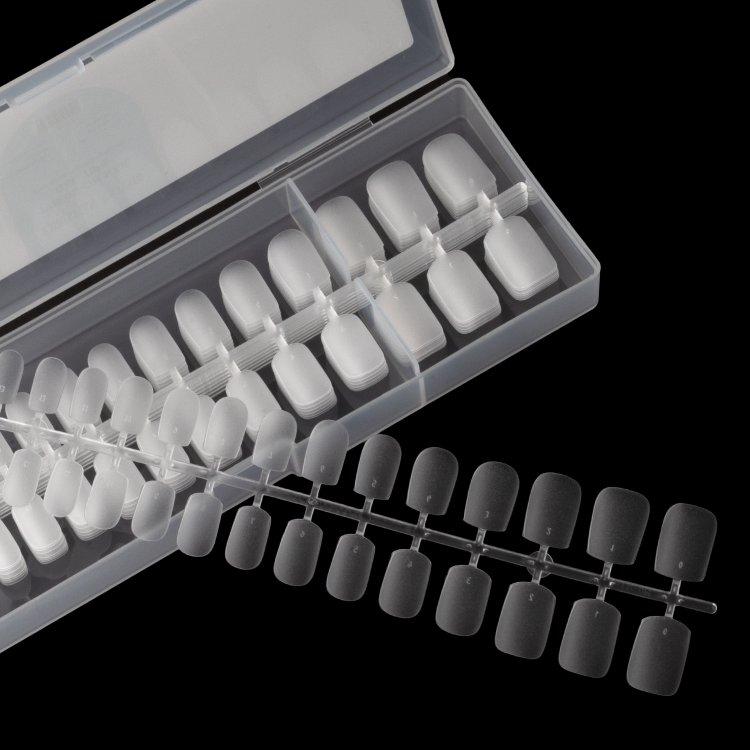 Νύχια Press-On Nail Gel Tips Πολύ Λεπτά Square Short Διάφανα 240 τεμ.