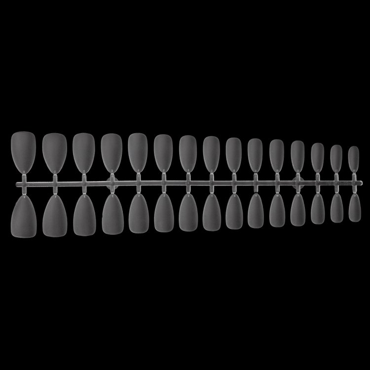 Νύχια Press-On Nail Gel Tips Πολύ Λεπτά Almond Medium Διάφανο Ματ Κασετίνα 240τμχ