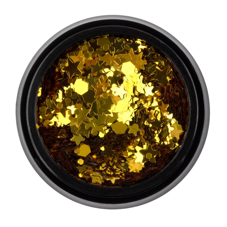 Διακοσμητικό Νυχιών Αστέρι και Παγιέτα Χρυσό