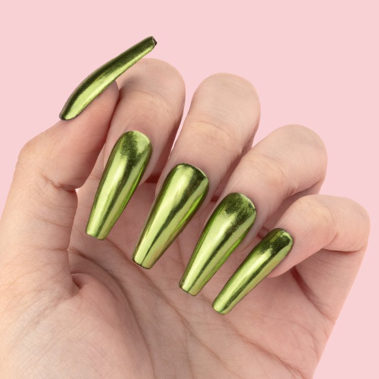 Σκόνη Καθρέφτης σε Υγρή Μορφή Πράσινο