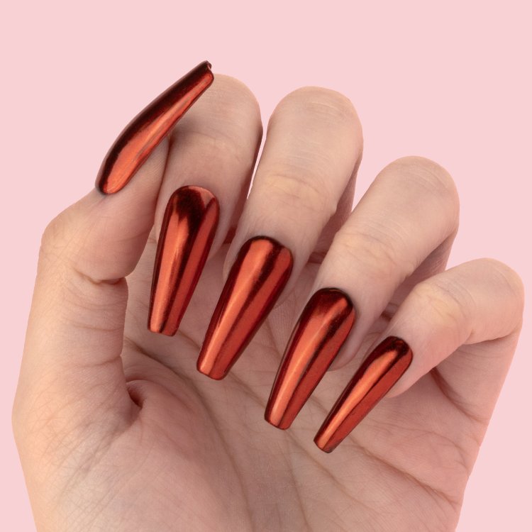 Σκόνη Καθρέφτης σε Υγρή Μορφή Κόκκινο