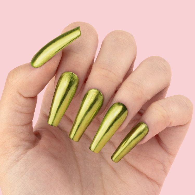 Σκόνη Καθρέφτης σε Υγρή Μορφή Ασημί/Γαλάζιο