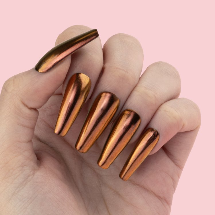 Σκόνη Καθρέφτης σε Υγρή Μορφή Χάλκινο