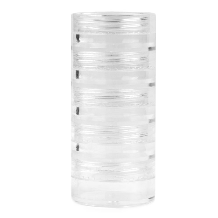 Άδειo Βαζάκι Αποθήκευσης με Καπάκι σε Πυραμίδα 5τμχ