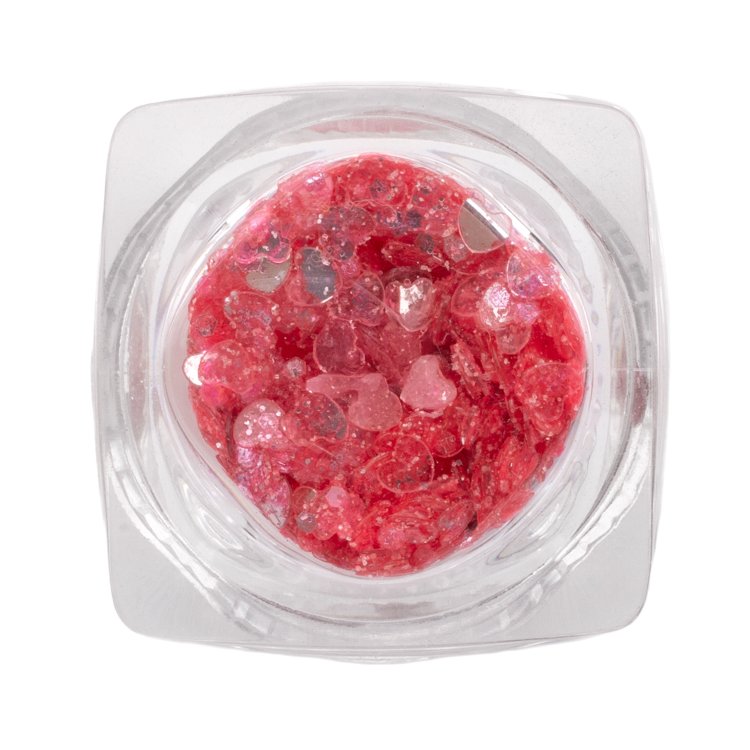 Παγιέτα Ροζ Καρδιά 3g