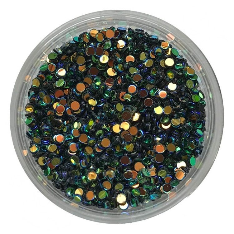 Παγιέτα Στρας Μαύρο Ιριδίζον 3g