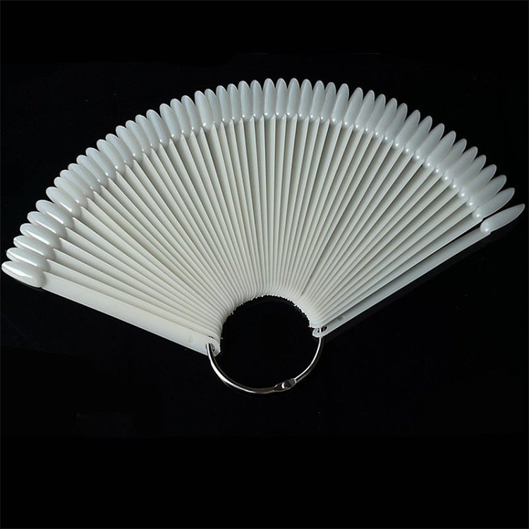 Nail Art Farbdisplay Sticks Oval Natur 50 Stk