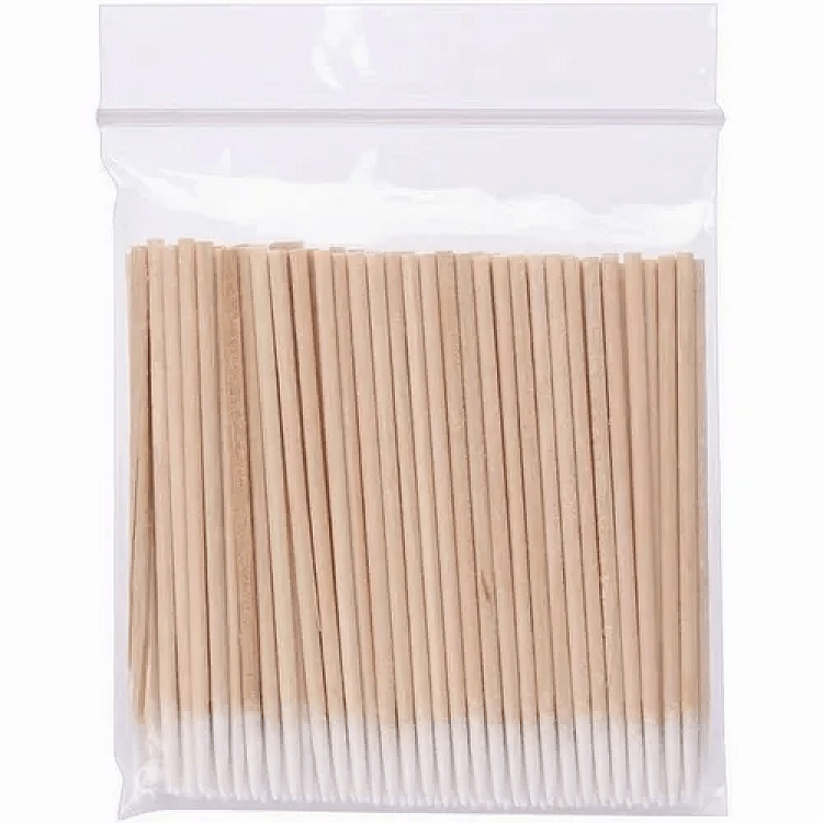 Professional Wooden Nail Precision Swabs 100pcs – Cleaning Sticks for Polish Correction & Nail Art