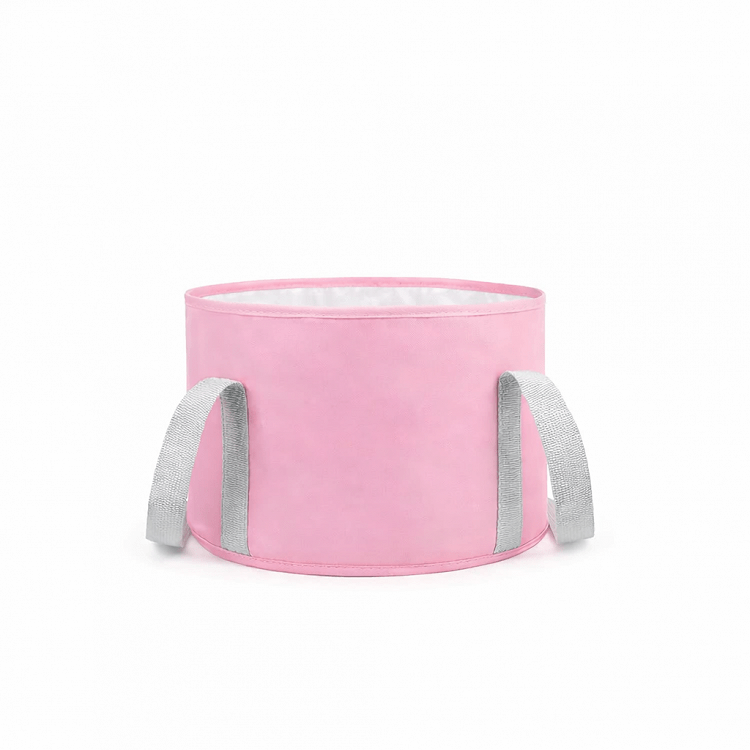 Fabric Spa Foot Bath Basin Pink 30x20cm