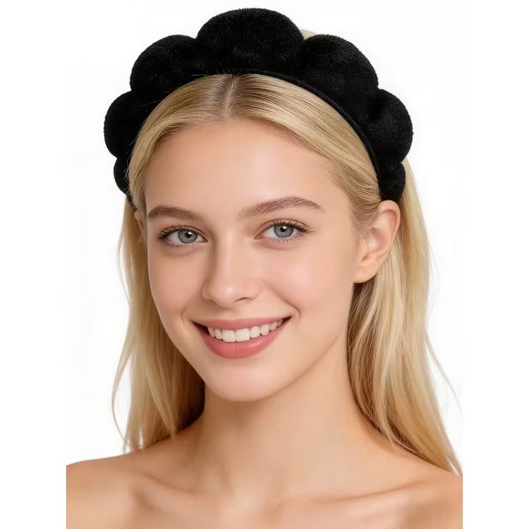 Hair Band for Makeup & Skincare Black