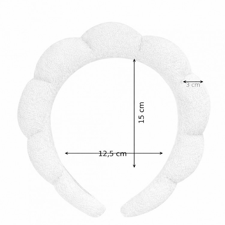 Hair Band for Makeup & Skincare White