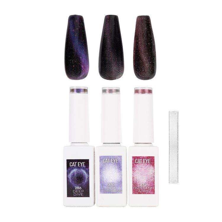 Ημιμόνιμο Cat Eye Fairy Dust Collection– Σετ 3 τμχ + Δώρο Μαγνήτης