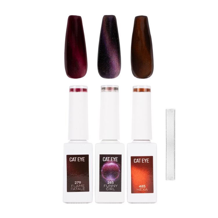 Ημιμόνιμο Cat Eye Mystic Collection– Σετ 3 τμχ + Δώρο Μαγνήτης
