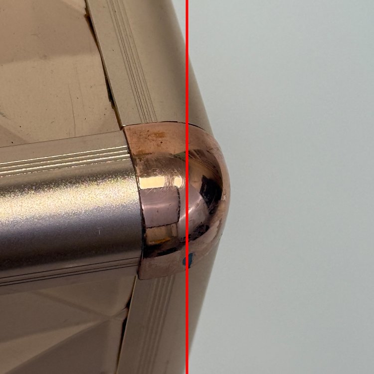 Επαγγελματική Βαλίτσα Αλουμινίου Ροζ Χρυσό – Μικρή Φθορά στη Λειτουργία