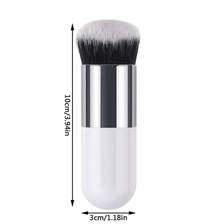Christian Artesio Kabuki Make-up Pinsel für Foundation Weiß mit Maßen