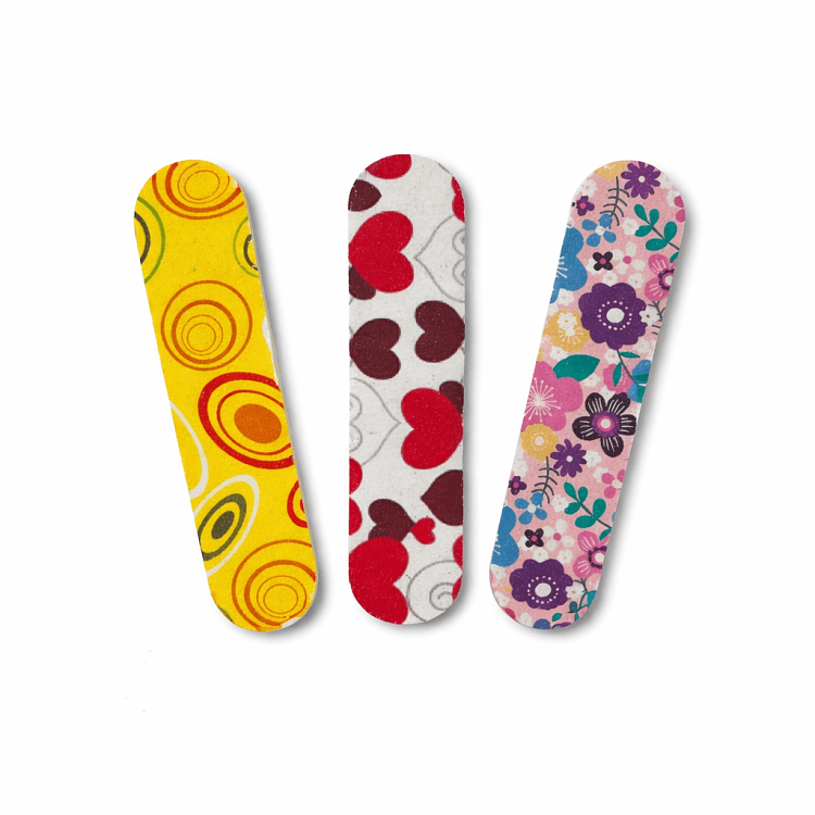 Christian Artesio mini nail file straight colorful for nail shaping and smoothing
